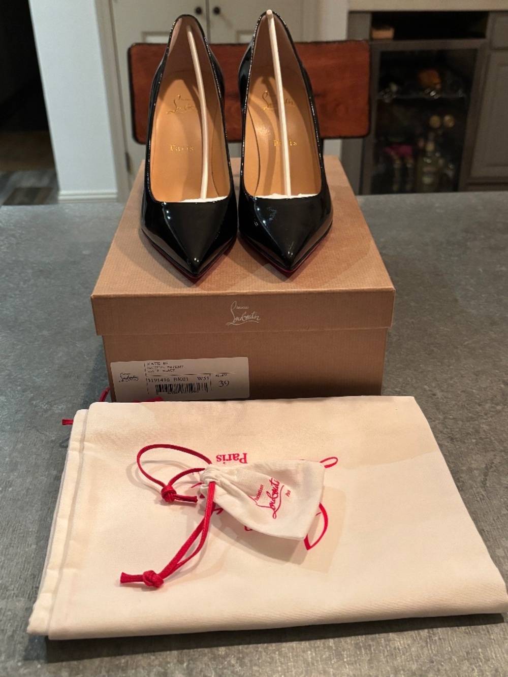 christian louboutin heels size 39 kate 85mm